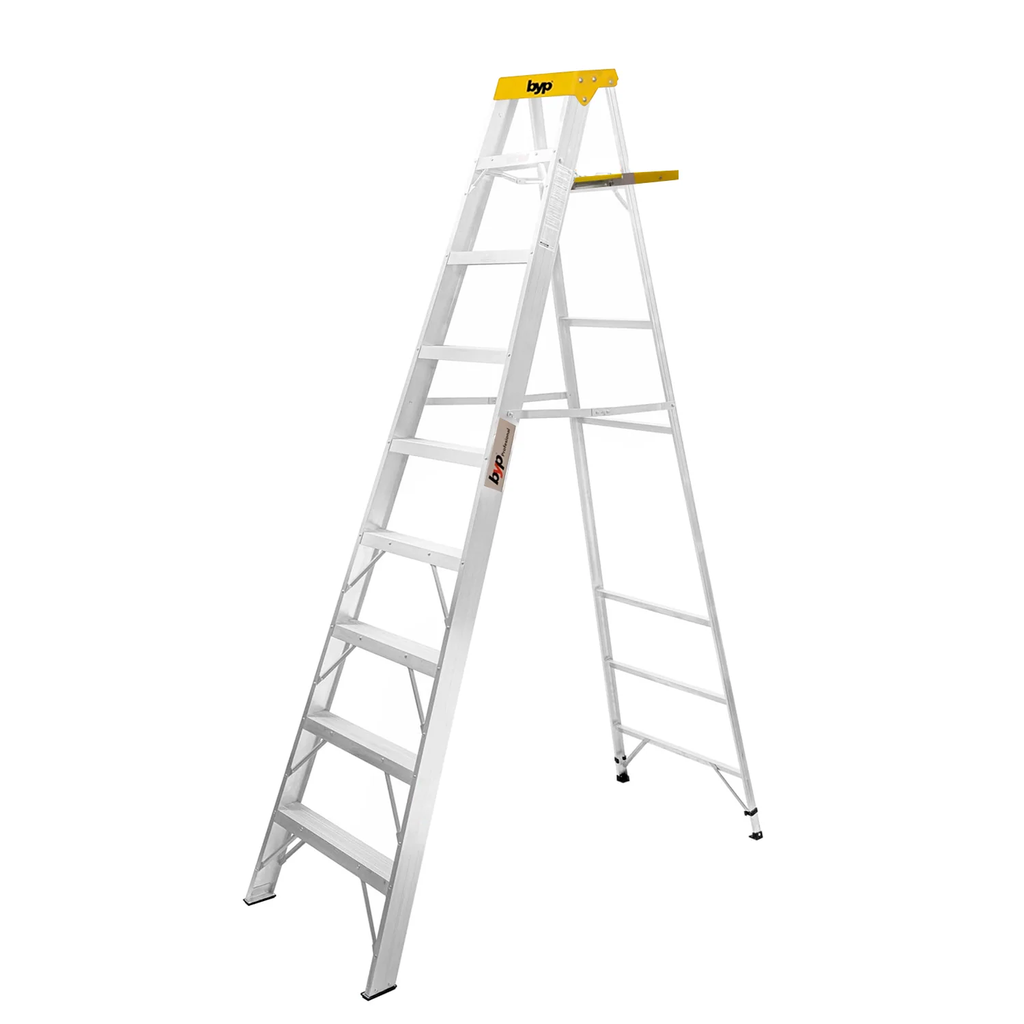 ESCALERA TIJERA TIPO II 8 AMARILLA BYP