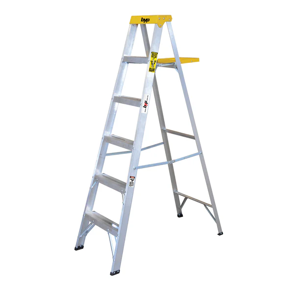 ESCALERA TIJERA TIPO II 5 AMARILLA BYP