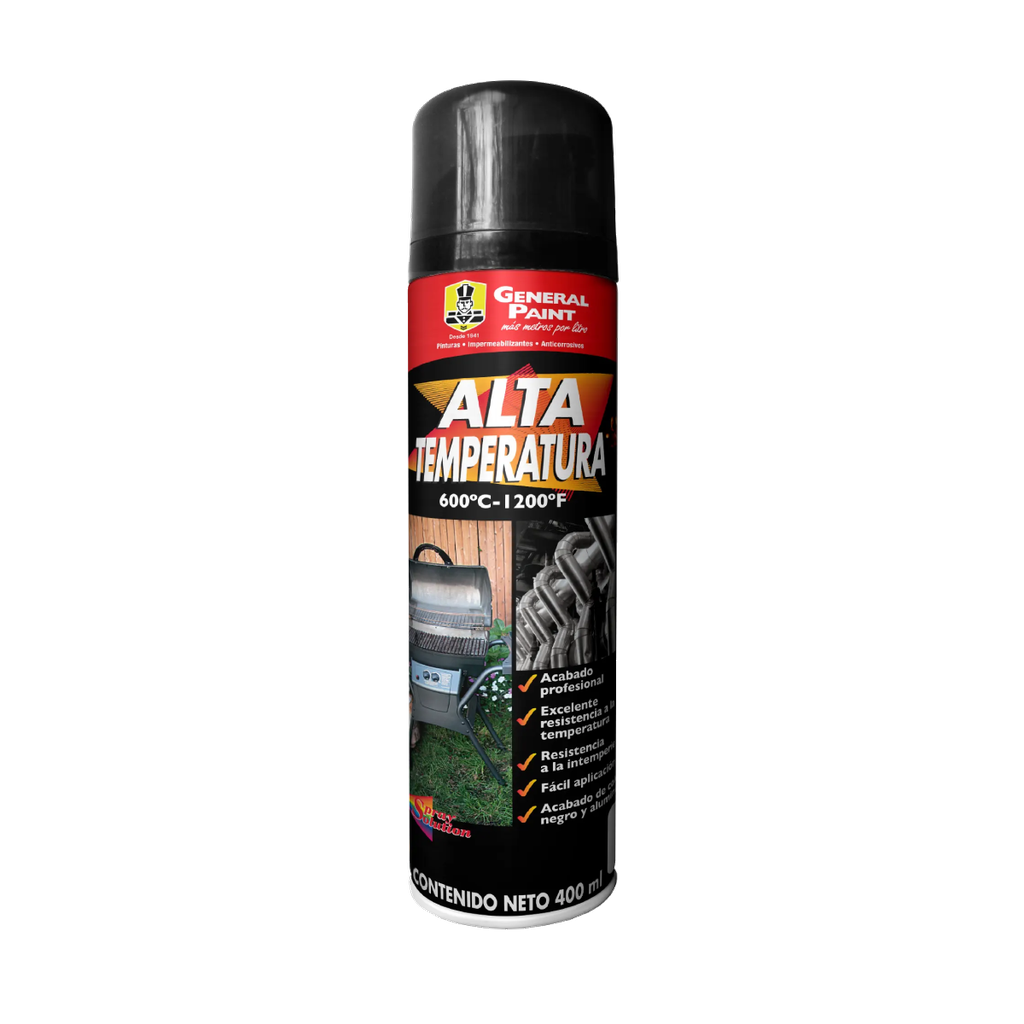 AEROSOL PAINT NEGRO ALTA TEMPERATURA