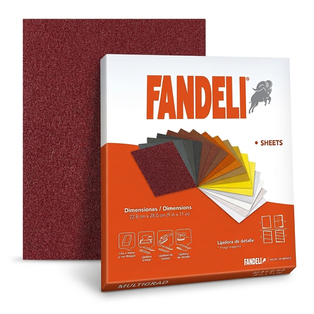 LIJA LONA P / METAL ROJA FANDELI J-86 100