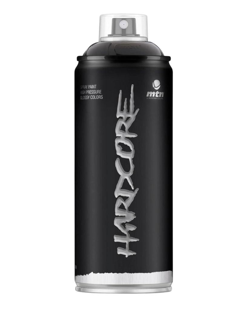[H9011] AEROSOL MTN HARDCORE NEGRO BRILLANTE