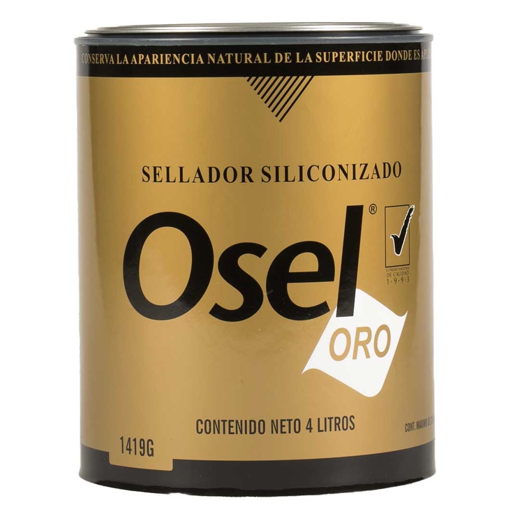 SELLADOR SILICONIZADO B.AGUA O.ORO 4 LT
