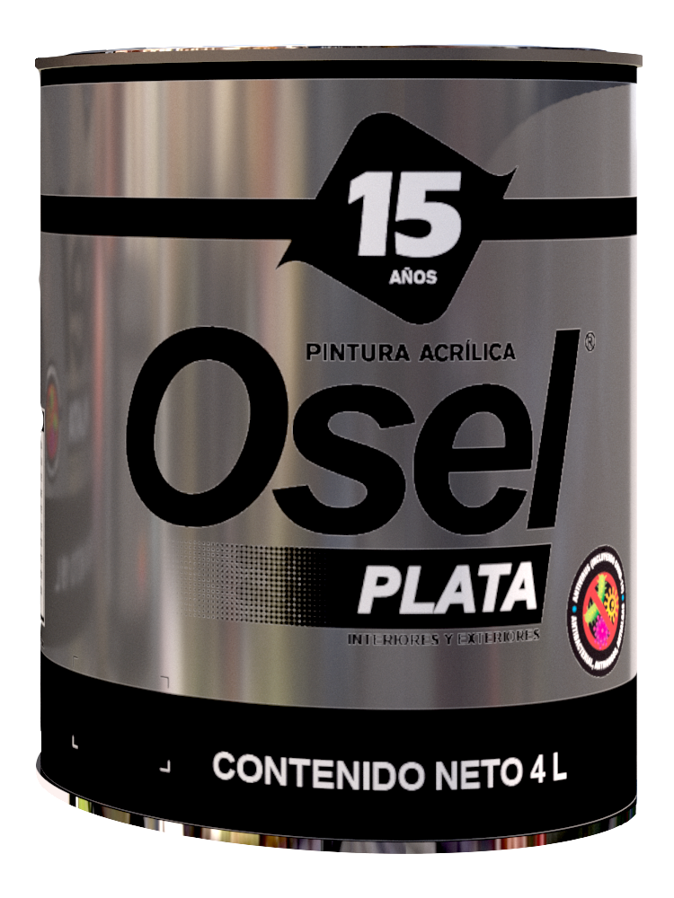 [1221G] VIN-ACR OSEL PLATA MAT BLANCA 4 LT