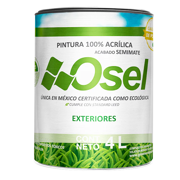 ACRILICA OSEL VDE EXTERIOR BN 4 LT