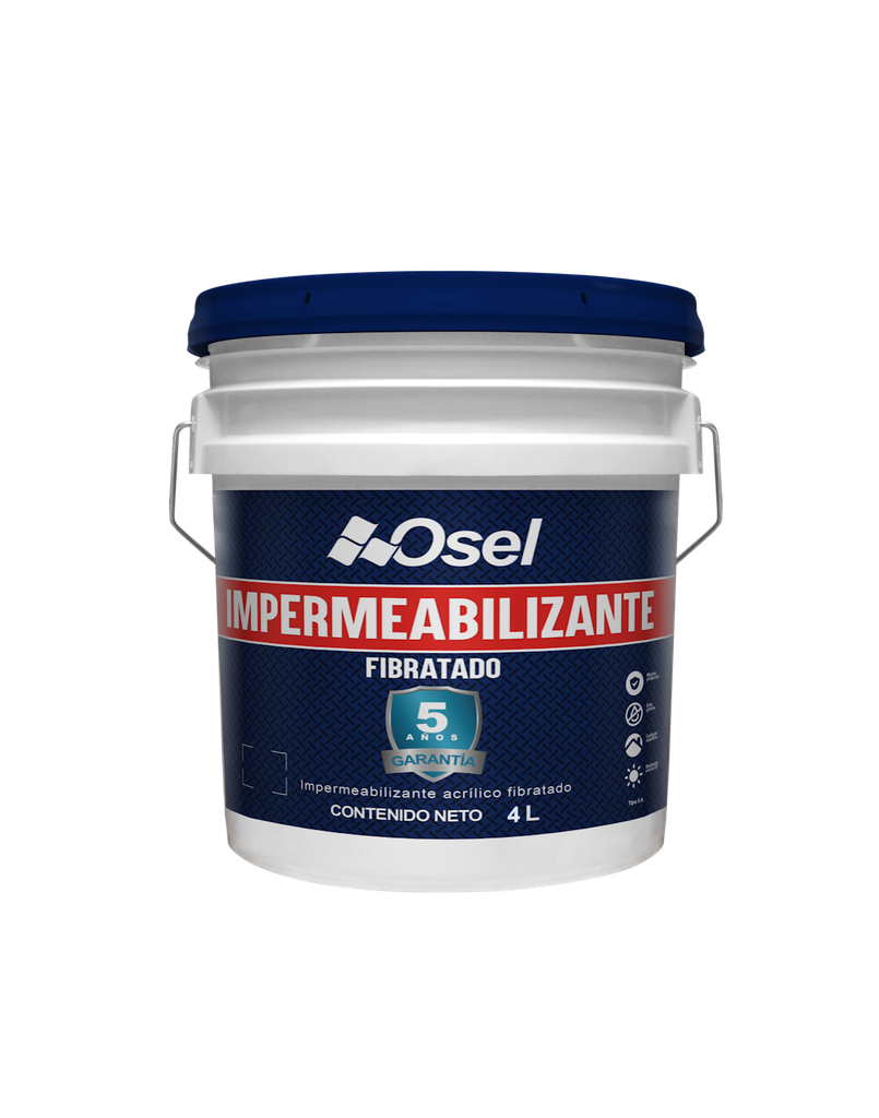 IMPER-ACRILICO FIBRATADO BCO 5 AÑOS 4 LT