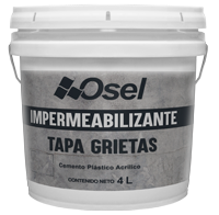 CEMENTO PLASTICO OSEL PLATA 4 LT