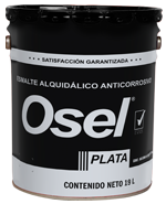 PINTURA TRAFICO OSEL PLATA BLANCO 19LT