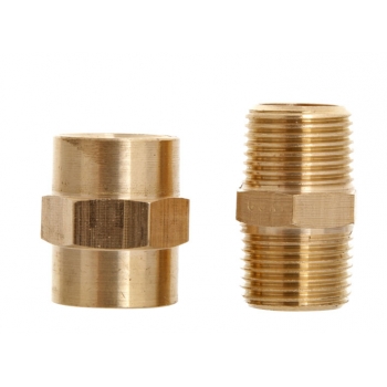 NIPLE Y COPLE 3 / 8 EMPAQUE CON 2 PIEZAS