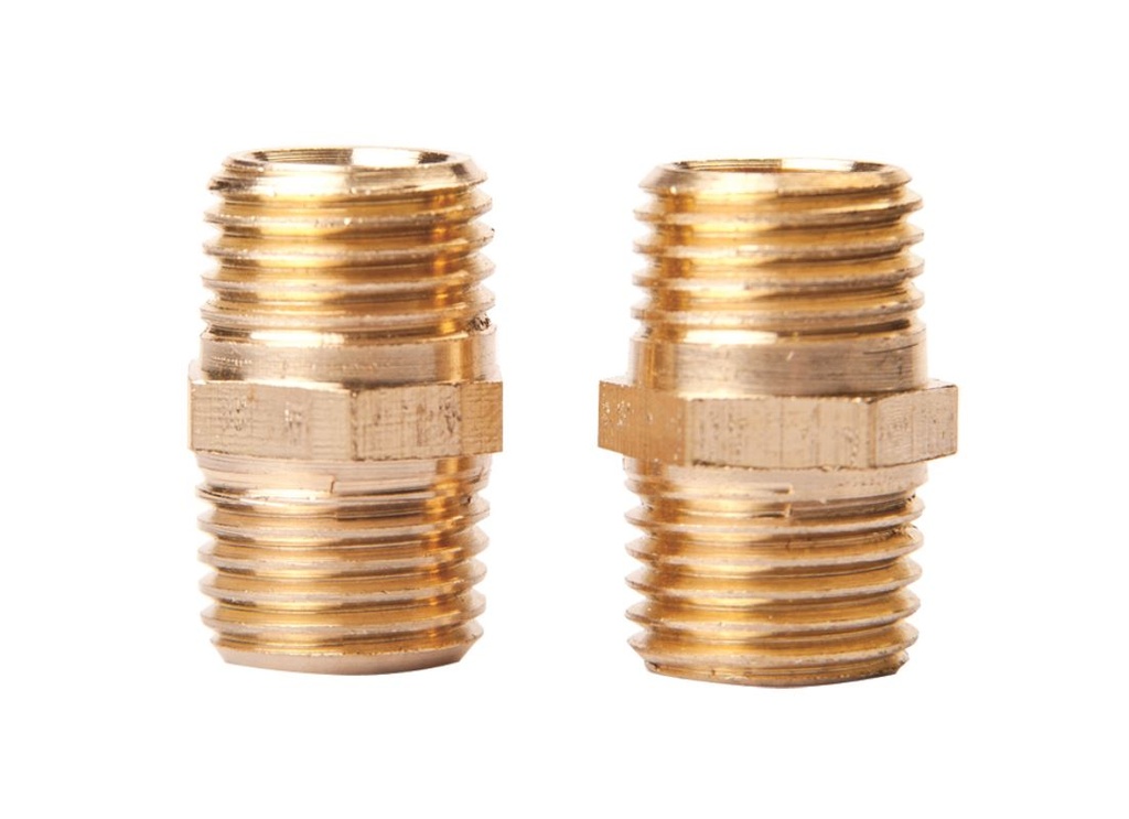 NIPLE 1 / 4 EMPAQUE CON 2 PIEZAS