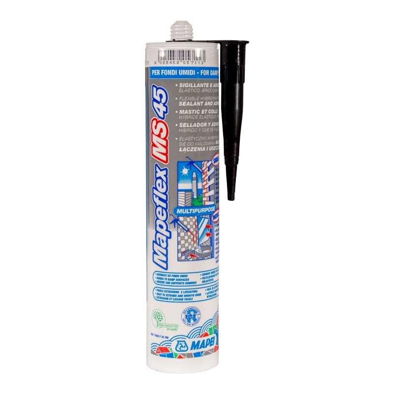 MAPEFLEX MS 45 NEGRO CARTUCHO 300 ML