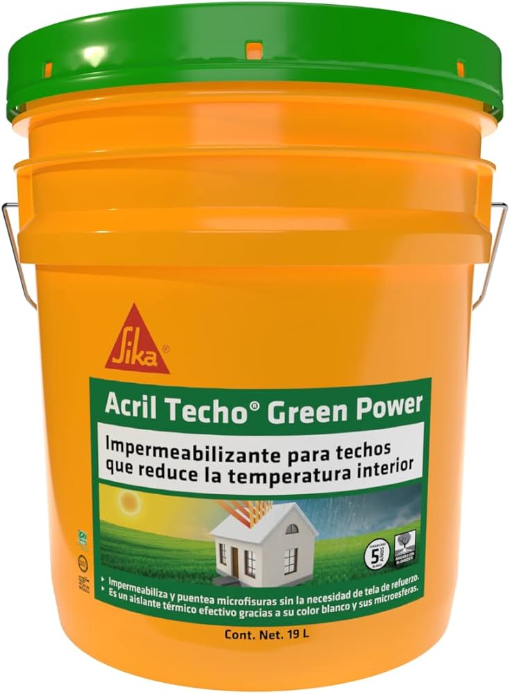 ACRIL TECHO GREEN POWER BLANCO 5 AÑOS