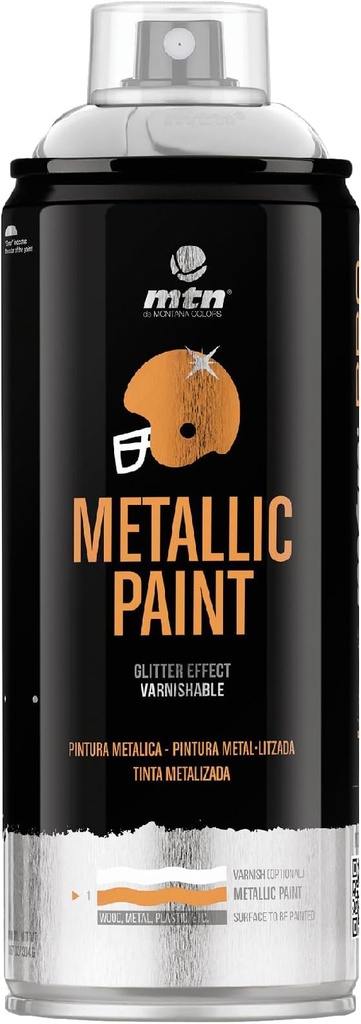 MTN PRO METALIZADO ALUMINIO R-9006 400ML