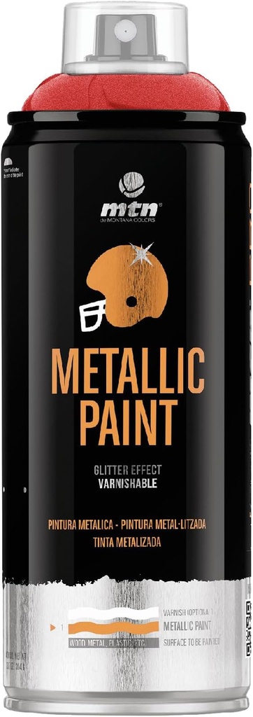 MTN PRO METALIZADO ROJO R-3032 400ML