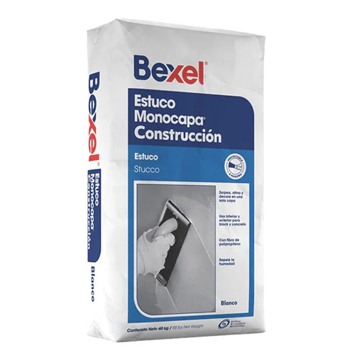 BEXEL ESTUCO MONOCAPA CONSTRU BCO 20KG