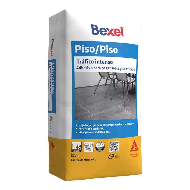 BEXEL ADHESIVO PISO/PISO TRAFICO INTENSO BlANCO 10 KG
