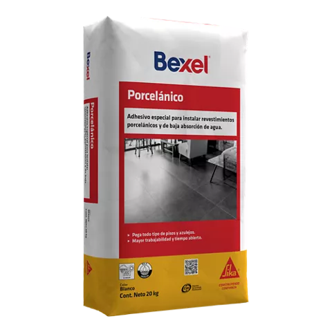 BEXEL ADHESIVO PORCELANICO GRIS 20 KG