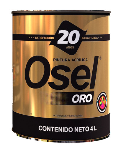 [1821G] VIN-ACR OSEL ORO MAT BLANCA 4 LT