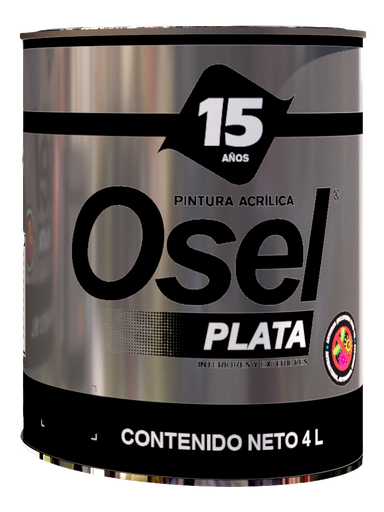 [1221G] VIN-ACR OSEL PLATA MAT BLANCA 4 LT