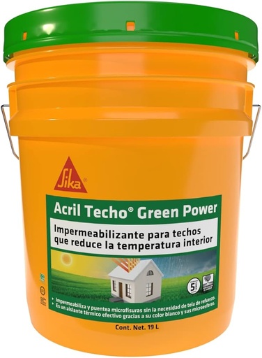 [495772] ACRIL TECHO GREEN POWER BLANCO 5 AÑOS